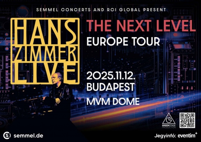 Hans Zimmer koncert 2025-ben az MVM Dome-ban! Jegyek itt!